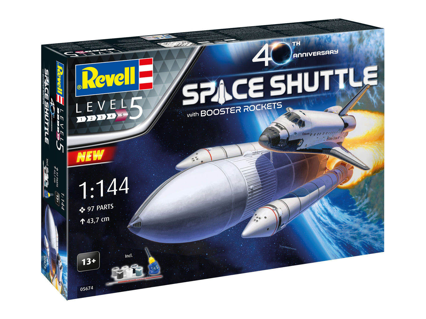 Space Shuttle w/ Booster Rockets 1/144