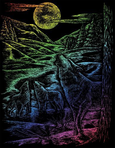 RAINBOW FOIL HOWLING WOLVES