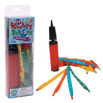 ROCKET BALLOONS WITH PUMP