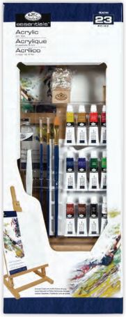 Large Easel Table Acrylic Art Set