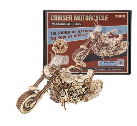 Wooden Mechanical GearCruiser Motorcycle