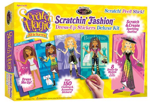 SCRATHIN' FASHION DRESS-UP STICKERS DELU