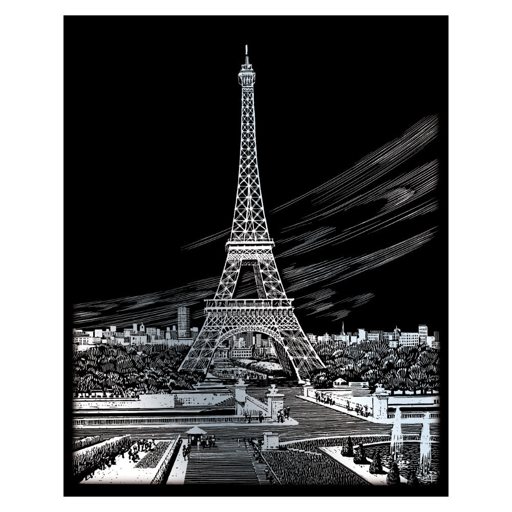 Silver Foil Eiffel Tower