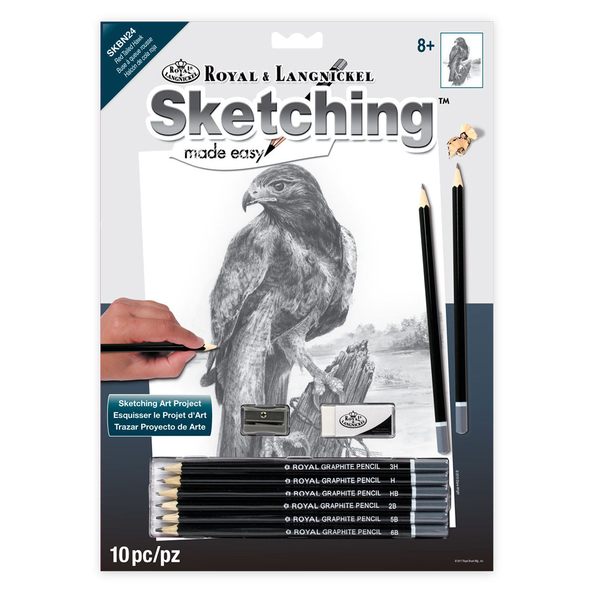 Sketching Made Easy Red Tailer Hawk