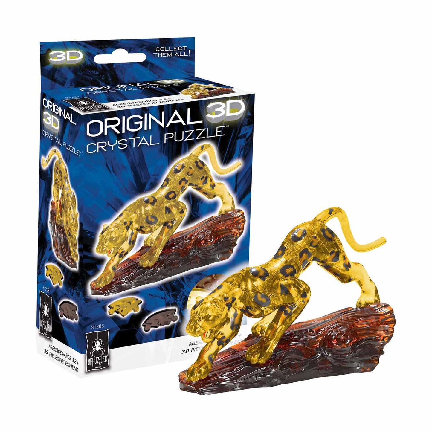 3D Crystal Leopard Puzzle