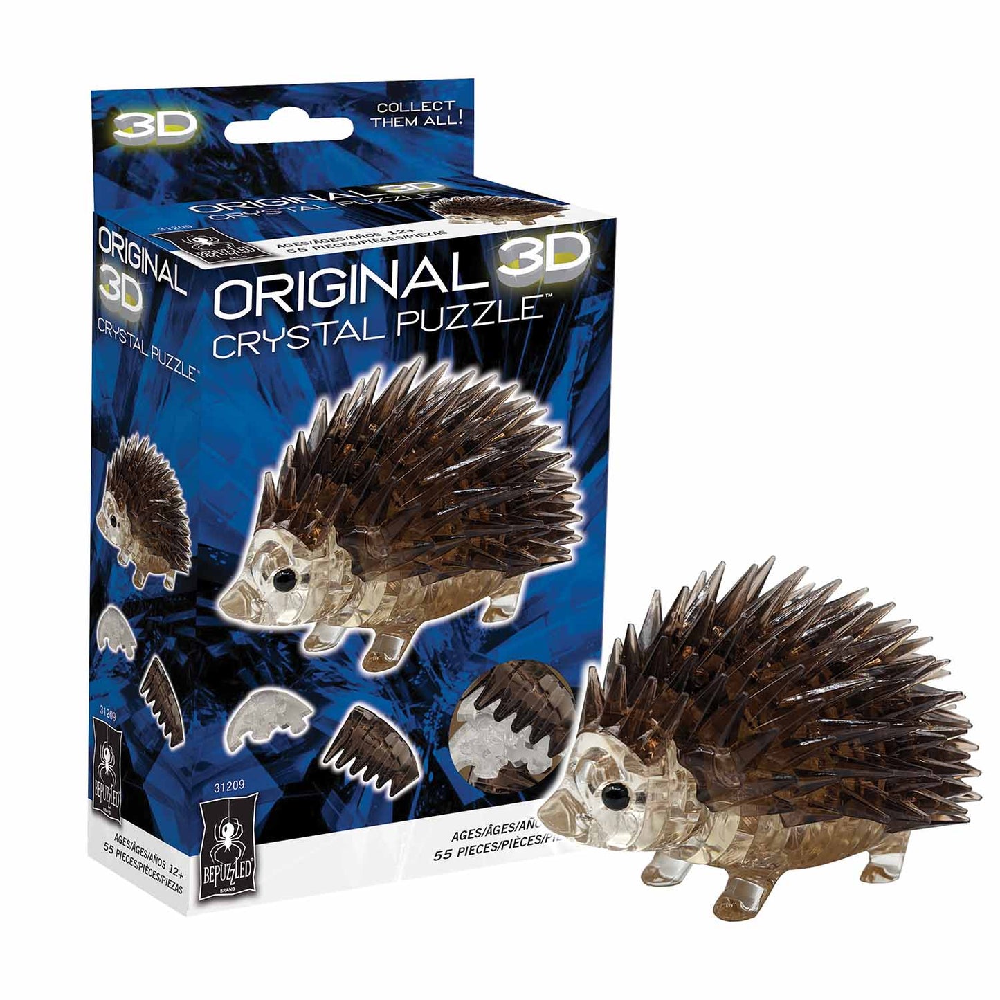 3D Crystal Hedgehog Puzzle Hobby and Toy Central
