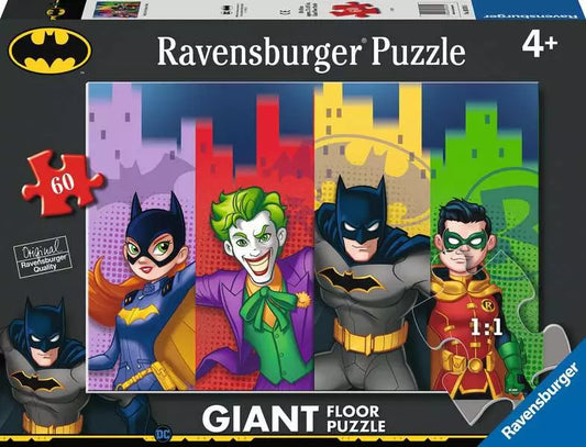 Batgirl, Joker, Batman, Robin 60pc floor puzzle