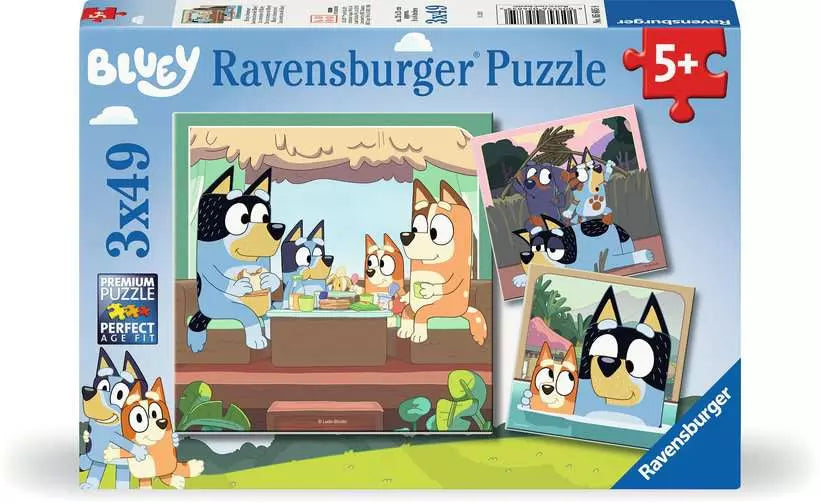 Bluey's Adventures! 3x49pc jigsaw puzzle