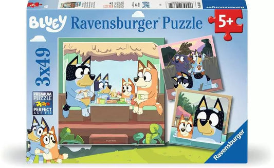 Bluey's Adventures! 3x49pc jigsaw puzzle