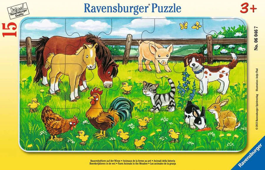Farm Animals in the Meadow 15pc