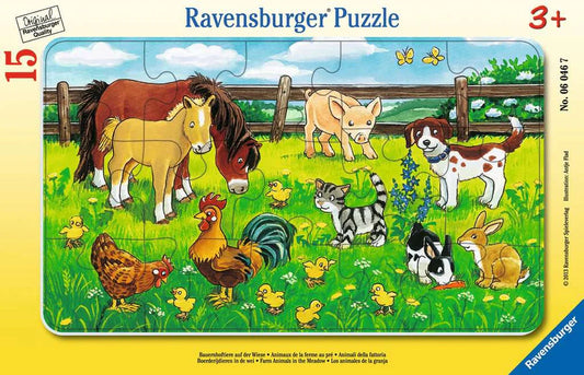 Farm Animals in the Meadow 15pc