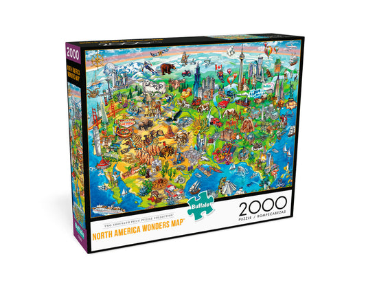 North America's Wonder Map 2000pc