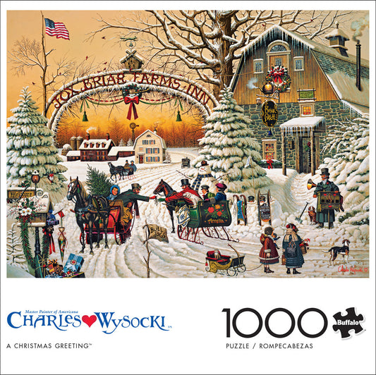 Charles Wysocki A Christmas Greeting 1000pc