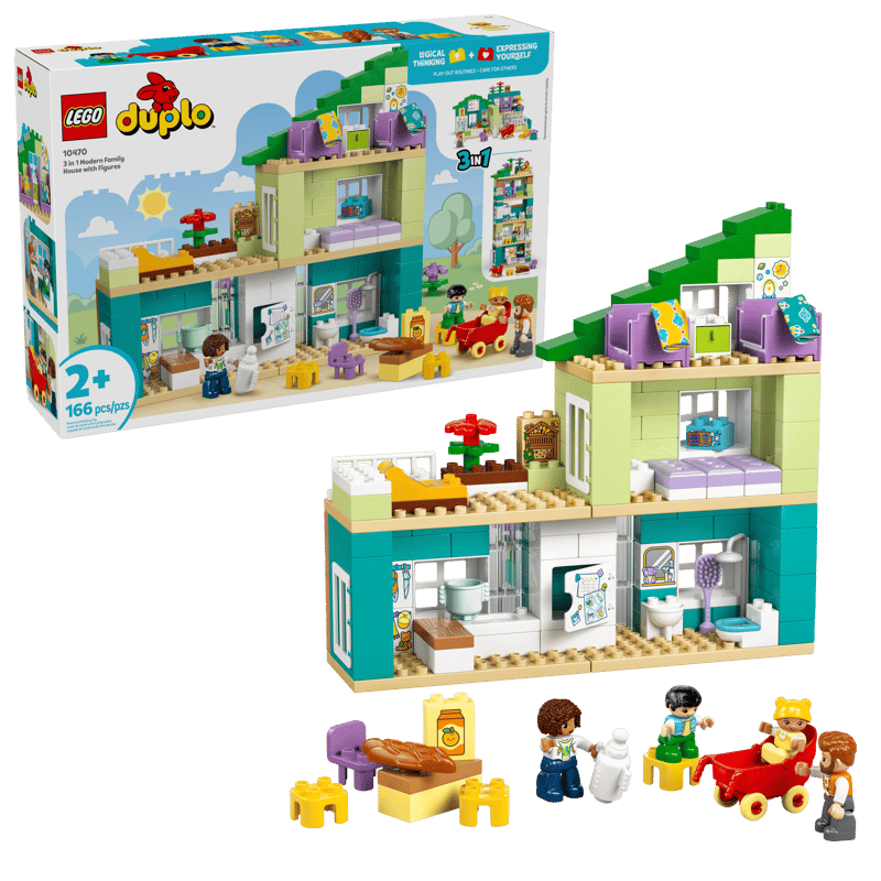 Duplo 3 in 1 Modern Family House with Figures