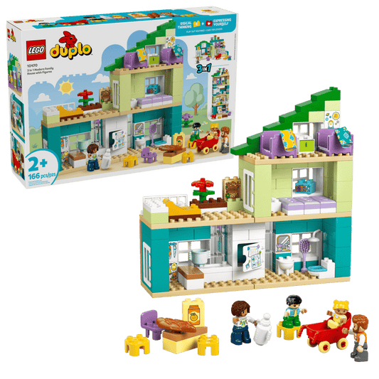 Duplo 3 in 1 Modern Family House with Figures