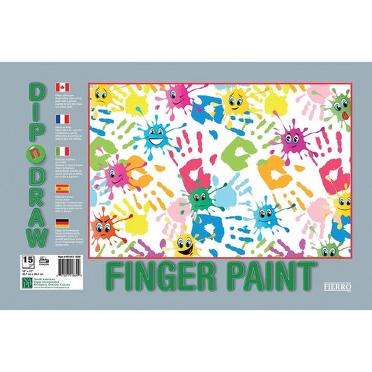 Dip 'n' Draw Finger Paint Paper 18X12"