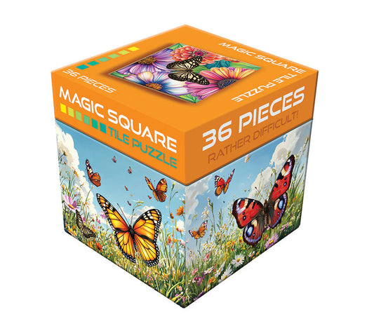 Magic Square Puzzle Butterflies 36pc