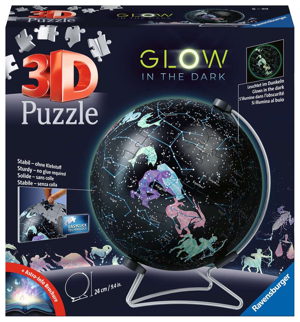 3D Glow in the Dark Star Globe 190pc