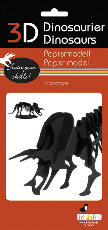 3D Paper Model Triceratops
