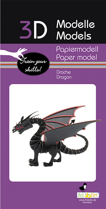 3D Paper Model Dragon