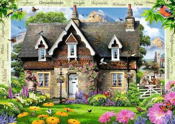 Hillside Cottage 1000pc jigsaw puzzle