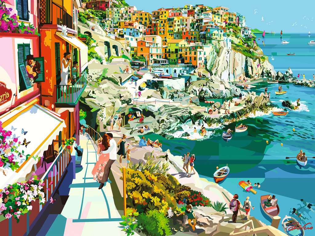 Romance in Cinque Terre 1500pc
