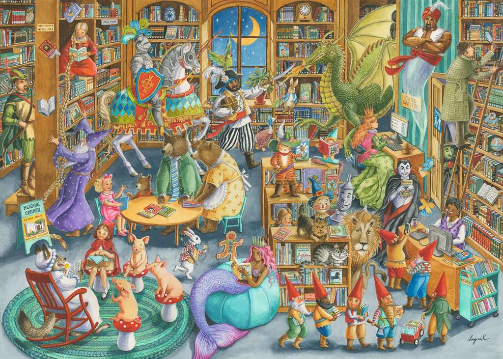 Midnight at the Library 1000pc