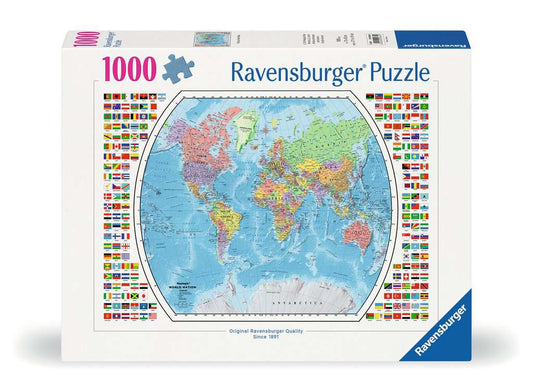 Political World Map 1000pc