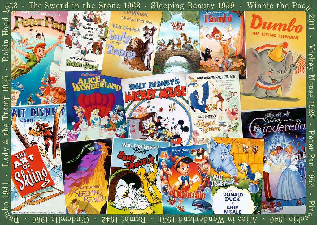 Disney Vintage Posters 1000pc