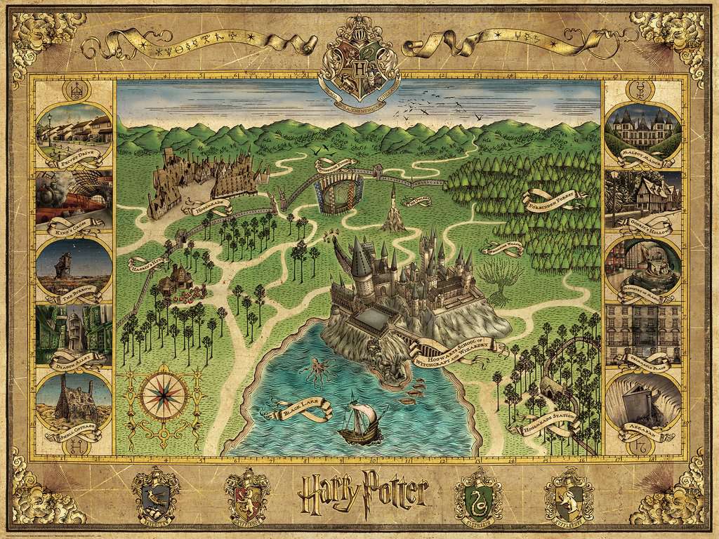 Hogwarts Map 1500pc