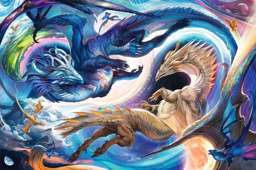 Dragon at Day and Night 5000pc
