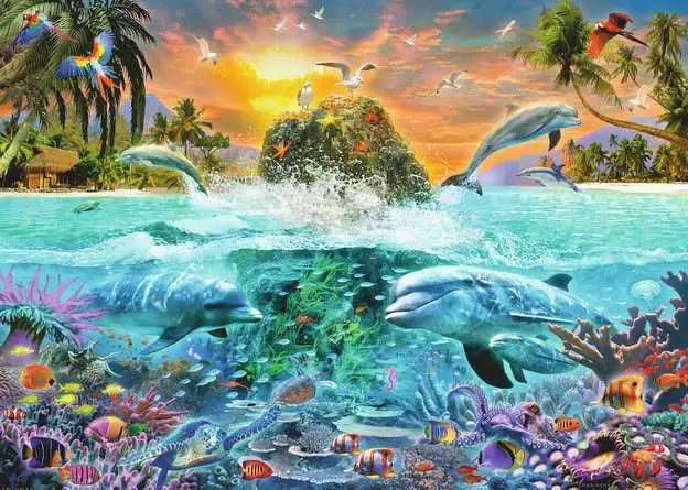 Underwater Island 1000pc