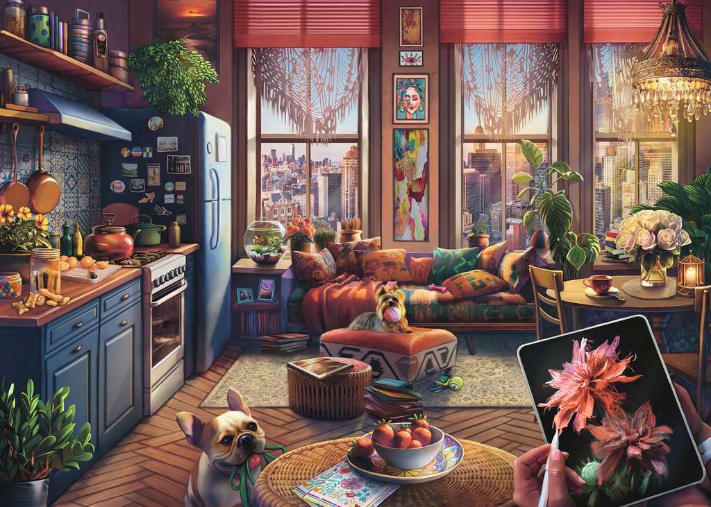 Cozy Boho Studio 500pc Large piece