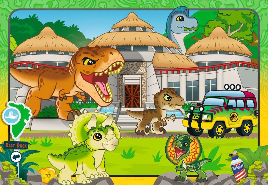 Jurassic World Explorers Livin' the Wild Life 2x24pc puzzle