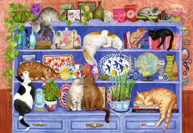 Cats on the Shelf 200pc XL