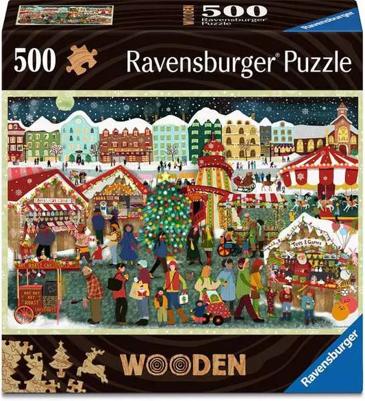 Wooden Puzzle- Christmas Market 500pc
