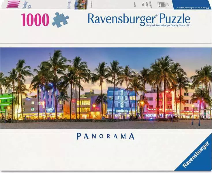 Night Glow on Ocean Drive Panorama 1000pc
