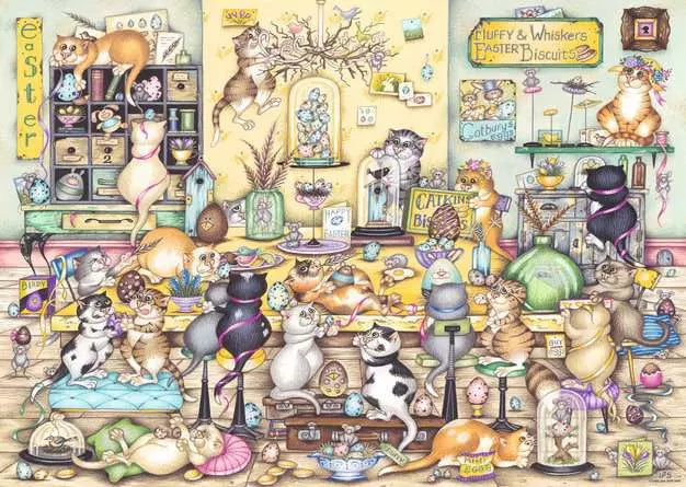 Crazy Cats...Easter Eggstravaganza 1000pc