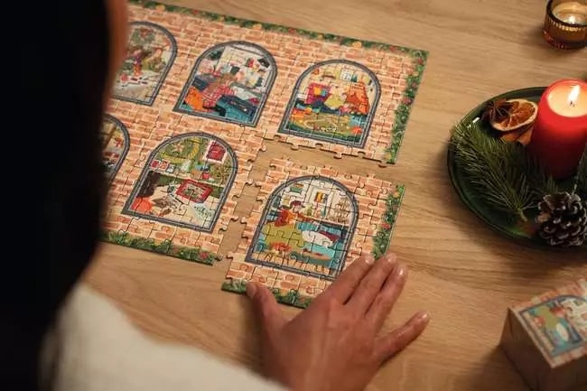 Christmas at Home Advent Calendar 24x56pc Jigsaw Puzzles