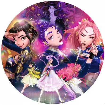 K-Pop Demon Hunters - For the Fans 500pc circular jigsaw puzzle