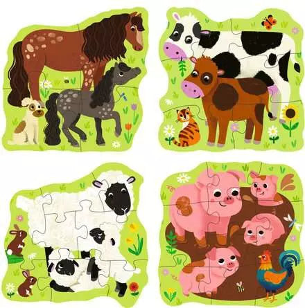 Puzzle Up! Farm Animals 4,6,8,10pc