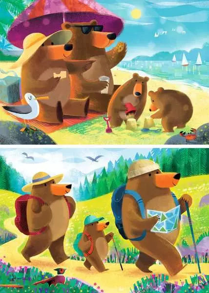 Bear Family Vacations 2X24pc