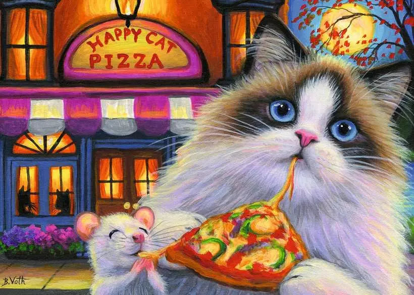 Happy Cat Pizza 35pc
