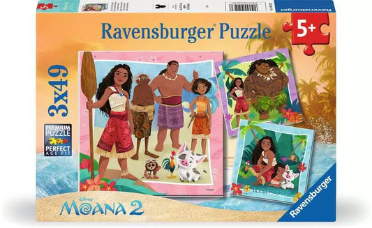 Moana 2 Off to New Adventures 3X49pc