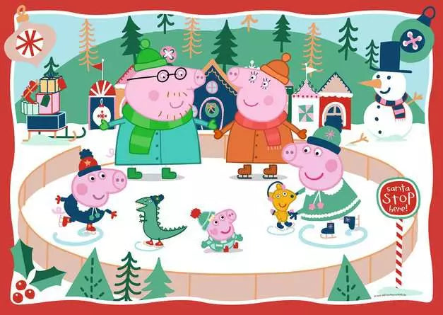 Peppa Pig Snow Much Fun! 24pc Giant Floor Puzzle
