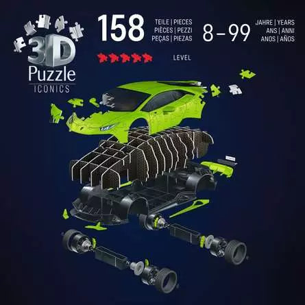 3D Puzzle Iconics Lamborghini Huracan EVO 158pcs