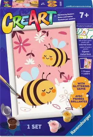 CreArt Happy Bumble Bees 5X7"