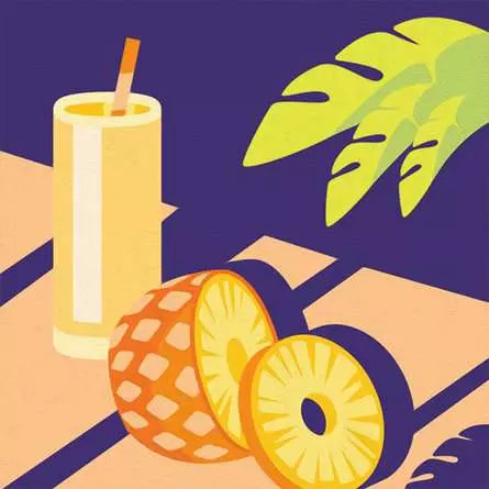 CreArt Pineapple Mocktail 8X8"