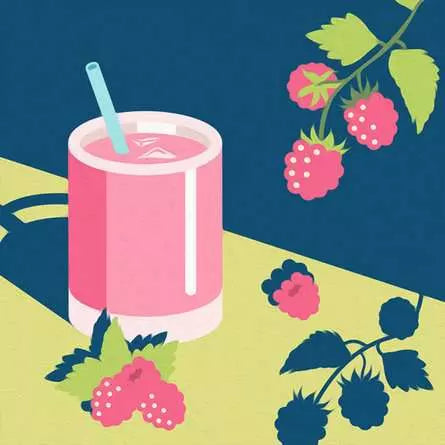 CreArt Rasberry Mocktail 8X8"