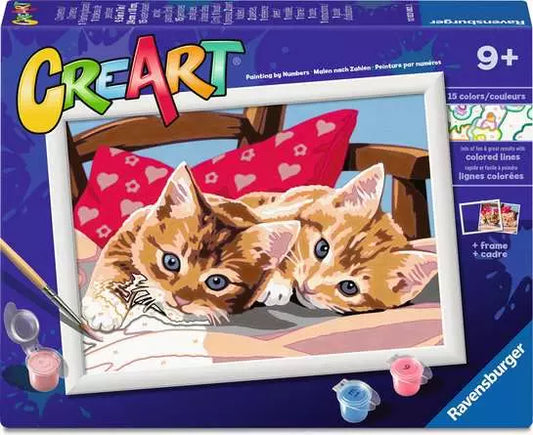 CreArt Two Cuddly Cats 9.5X7"